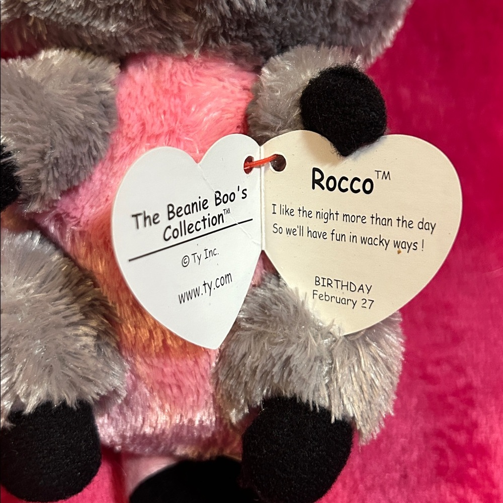 Ty Beanie Boo Rocco the Racoon - Picture 5 of 5